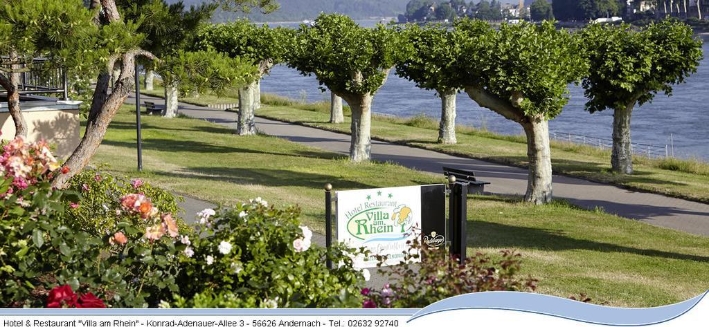 Hotel Villa Am Rhein Andernach Exterior foto